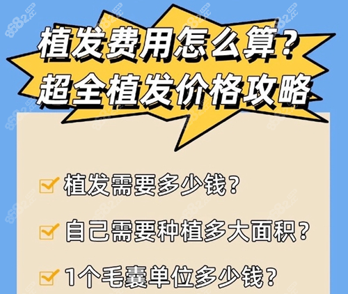 植发费用是怎么计算植发2000个单位多大面积大概价格多少